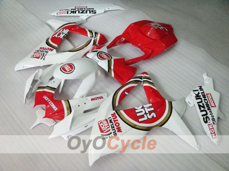 Kit de carenado por inyección para GSX R750 08-10 - Rojo, Blanco - Lucky Strike #OYO87901454 Imagen secundaria del producto