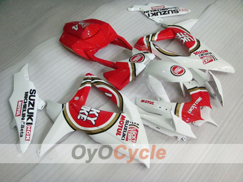Carenado de inyección para GSX R600 08-10 - Rojo, Blanco - Lucky Strike, MICHELIN, MOTUL #OYO87901644 Imagen secundaria del producto