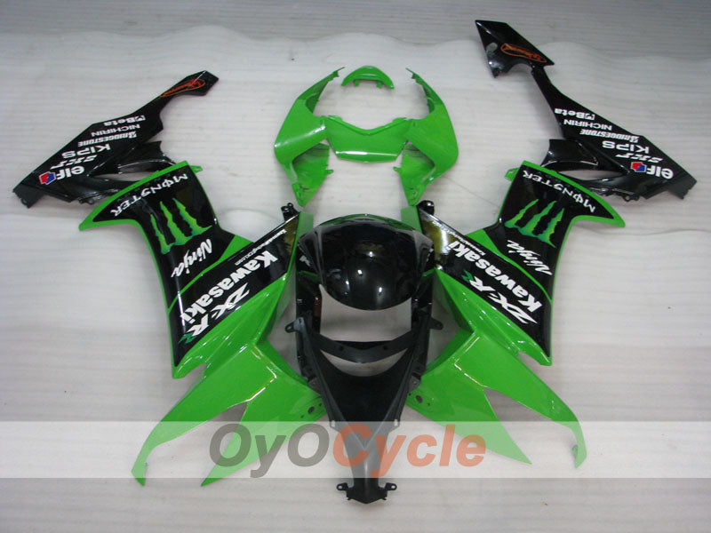 Kit de carenado por inyección para NINJA ZX-10R 08-10 - Verde, Negro - Monster #OYO87901654 Imagen secundaria del producto