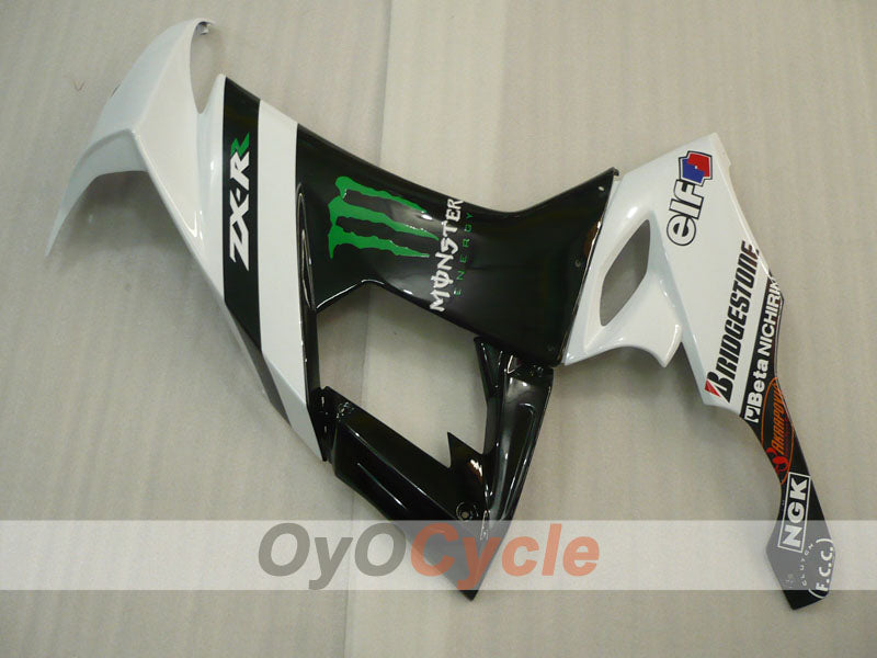 Carenado de inyección para NINJA ZX-10R 08-10 - Blanco, Negro - Monster #OYO87901659