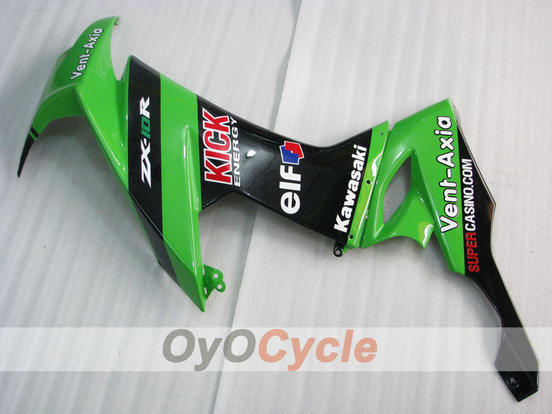 Kit de carenado por inyección para NINJA ZX-10R 08-10 - Verde, Negro - PIRELLI #OYO87901663