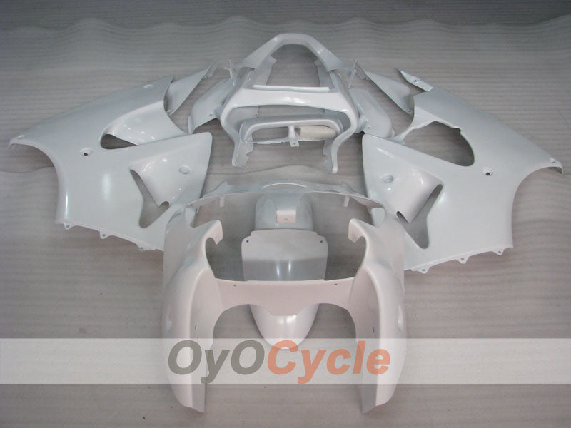 Kit de carenado por inyección para NINJA ZX-6R 00-02 - Blanco - Estilo de fábrica #OYO87901689