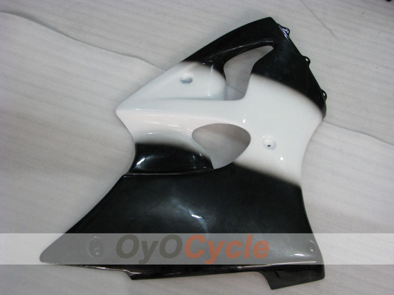 Kit de carenado por inyección para NINJA ZX-6R 00-02 - Blanco, Negro - Estilo de fábrica #OYO87901705