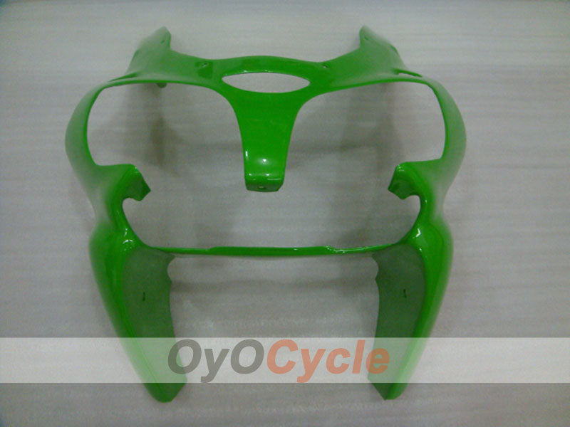 Carenado de inyección para NINJA ZX-6R 00-02 - Verde, Blanco - Estilo de fábrica #OYO87901706
