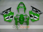 Carenado de inyección para NINJA ZX-6R 00-02 - Verde, Blanco - Estilo de fábrica #OYO87901706