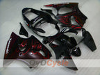 Kit de carenado por inyección para NINJA ZX-6R 00-02 - Rojo, Negro - Llama #OYO87901711