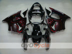Kit de carenado por inyección para NINJA ZX-6R 00-02 - Rojo, Negro - Llama #OYO87901711