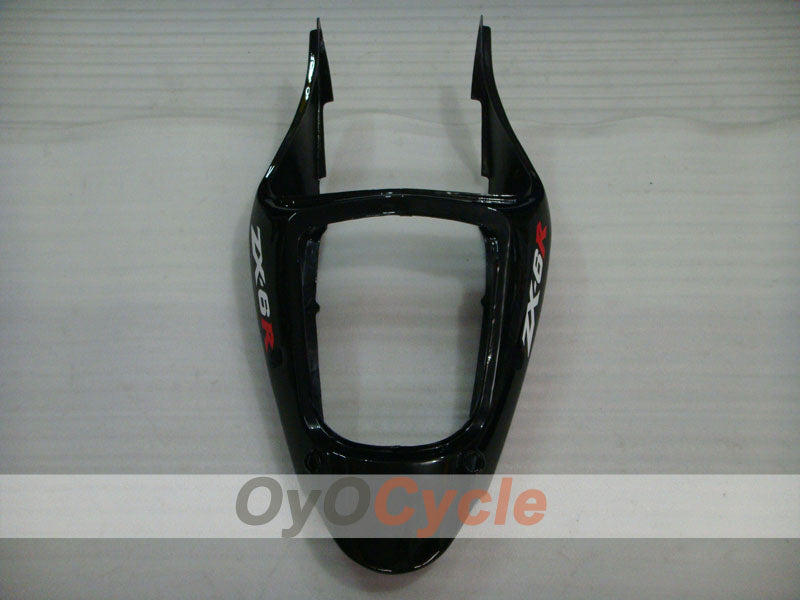 Kit de carenado por inyección para NINJA ZX-6R 00-02 - Rojo, Negro - Llama #OYO87901711