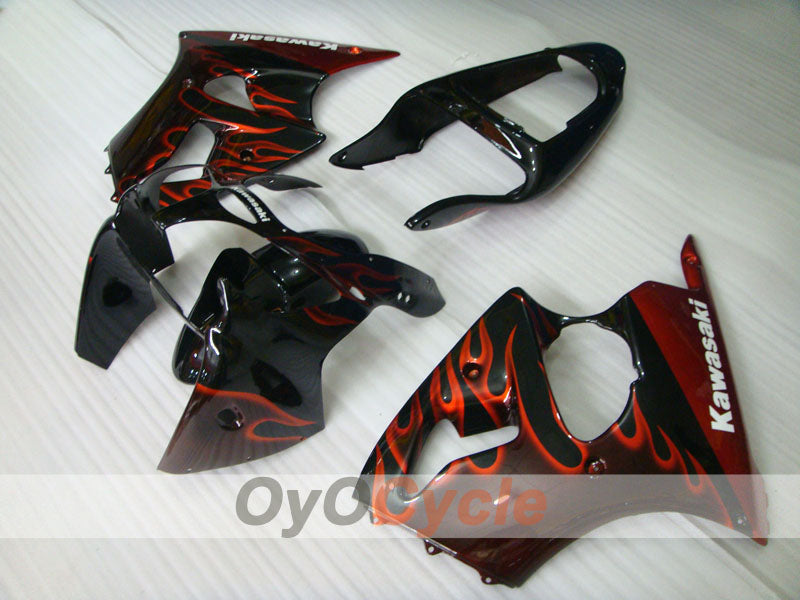 Kit de carenado por inyección para NINJA ZX-6R 00-02 - Naranja, Negro - Llama #OYO87901713 Imagen principal del producto