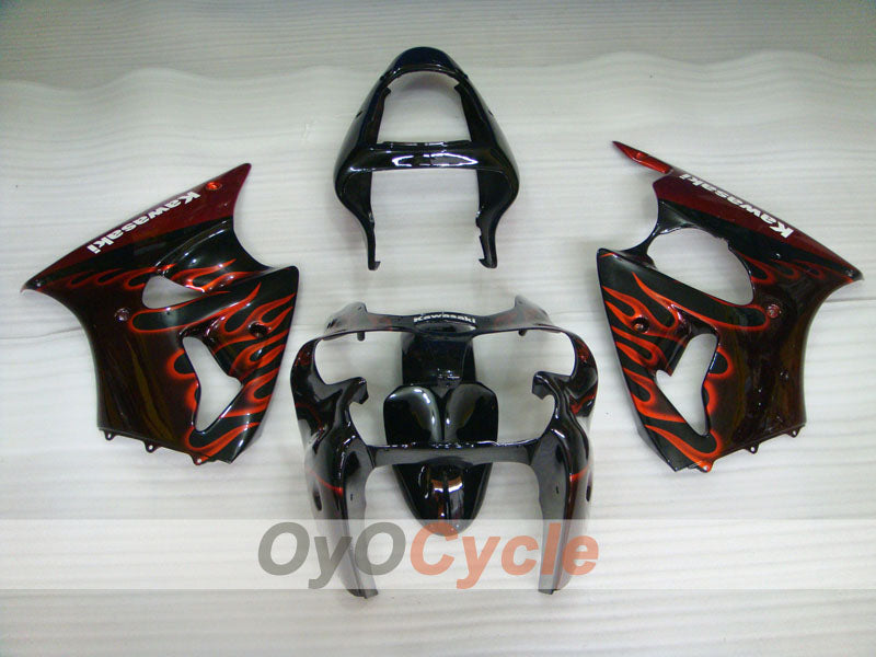 Kit de carenado por inyección para NINJA ZX-6R 00-02 - Naranja, Negro - Llama #OYO87901713 Imagen secundaria del producto