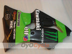 Kit de carenado por inyección para NINJA ZX-6R 00-02 - Verde, Negro - Monster #OYO87901719