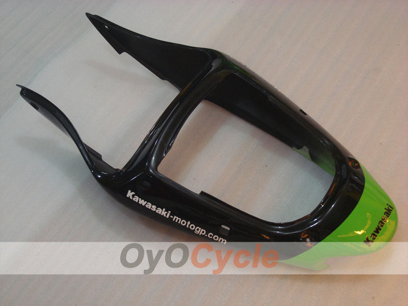 Kit de carenado por inyección para NINJA ZX-6R 00-02 - Verde, Negro - Monster #OYO87901719