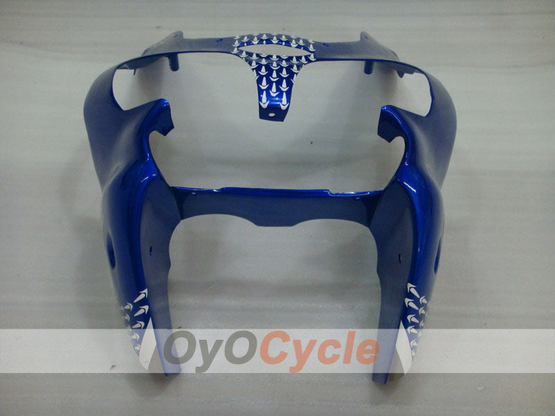 Kit de carenado por inyección para NINJA ZX-6R 00-02 - Azul, Negro - Nakano #OYO87901732