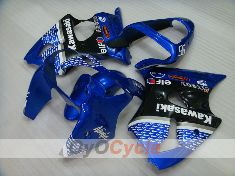 Kit de carenado por inyección para NINJA ZX-6R 00-02 - Azul, Negro - Nakano #OYO87901732 Imagen principal del producto