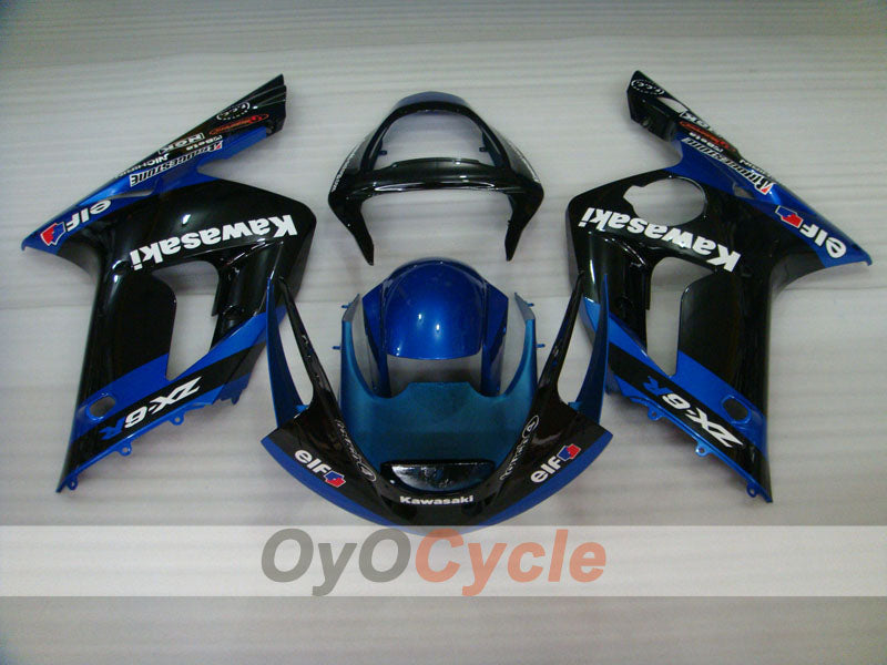 Kit de carenado por inyección para NINJA ZX-6R 03-04 - Azul, Negro - Estilo de fábrica #OYO87901781 Imagen secundaria del producto