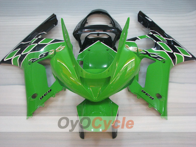 Kit de carenado por inyección para NINJA ZX-6R 03-04 - Verde, Negro - Estilo de fábrica #OYO87901786 Imagen secundaria del producto