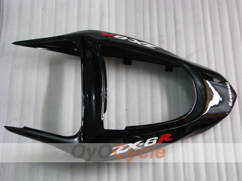 Kit de carenado por inyección para NINJA ZX-6R 03-04 - Rojo, Negro - Llama #OYO87901804