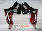 Kit de carenado por inyección para NINJA ZX-6R 03-04 - Rojo, Negro - Llama #OYO87901804
