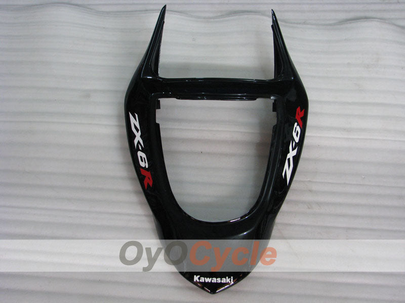 Kit de carenado por inyección para NINJA ZX-6R 03-04 - Rojo, Negro - Llama #OYO87901804