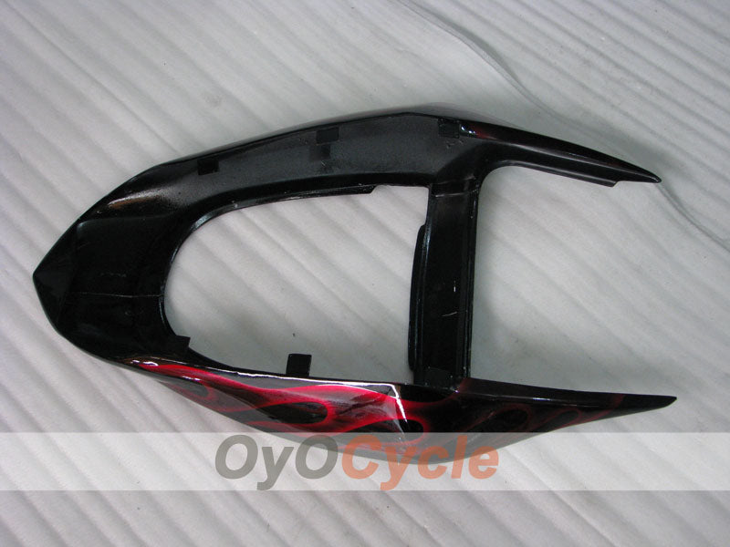 Kit de carenado por inyección para NINJA ZX-6R 03-04 - Rojo, Negro - Llama #OYO87901804