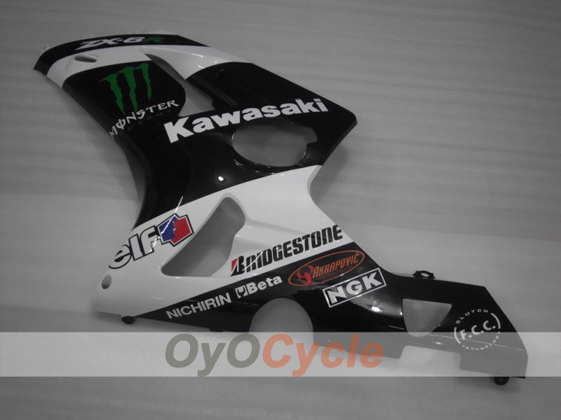 Carenado lateral izquierdo y derecho para Kawasaki 03-04 Ninja ZX-6R #OYO87913023 Imagen secundaria del producto