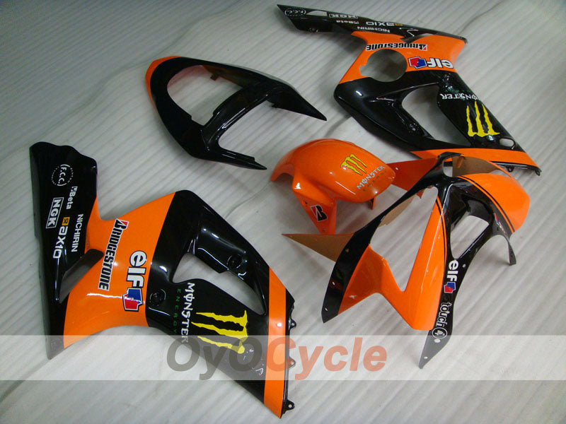 Kit de carenado por inyección para NINJA ZX-6R 03-04 - Naranja, Negro - Monster #OYO87901811 Imagen principal del producto
