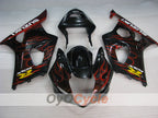 Kit de carenado por inyección para GSX R1000 03-04 - Rojo, Negro - Llama #OYO87901834