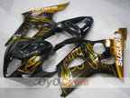 Kit de carenado por inyección para GSX R1000 03-04 - Amarillo, Negro - Llama #OYO87901835