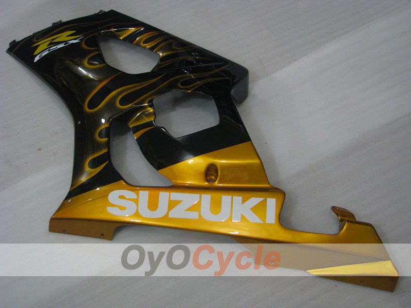 Kit de carenado por inyección para GSX R1000 03-04 - Amarillo, Negro - Llama #OYO87901835