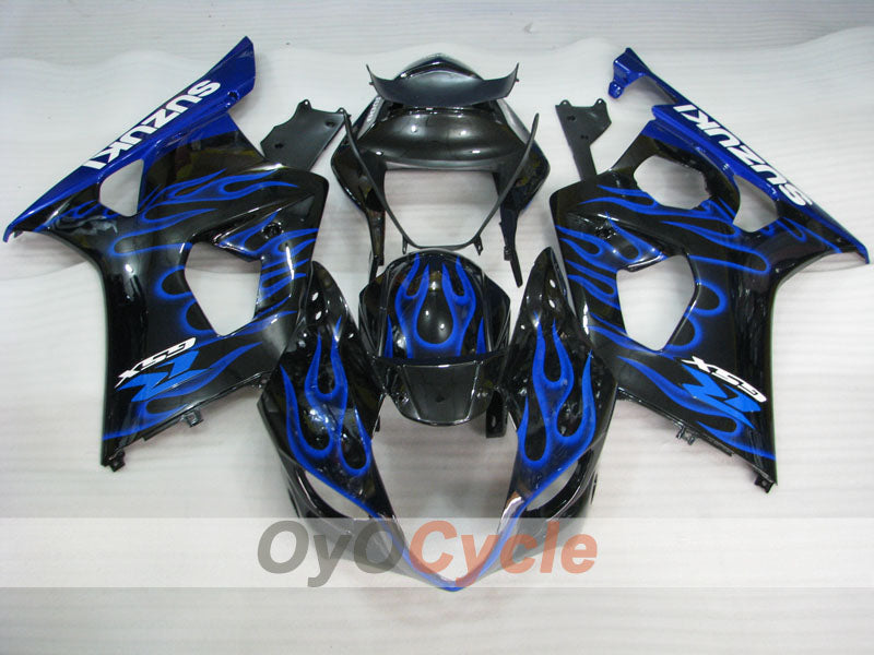 Kit de carenado inyectado para GSX R1000 03-04 - Azul, Negro - Llama #OYO87901837 Imagen secundaria del producto