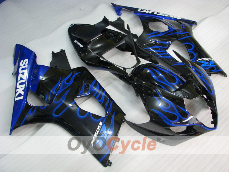 Kit de carenado inyectado para GSX R1000 03-04 - Azul, Negro - Llama #OYO87901837 Imagen principal del producto