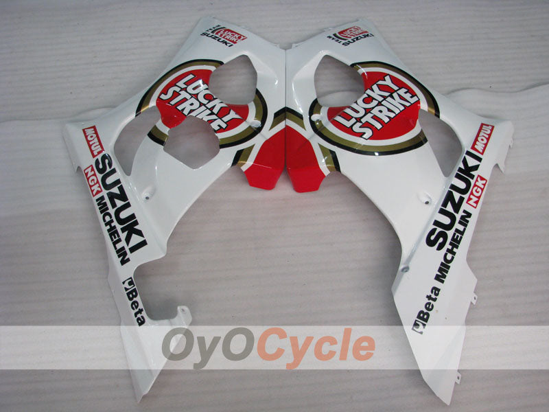 Kit de carenado por inyección para GSX R1000 03-04 - Rojo, Blanco - Lucky Strike #OYO87901843