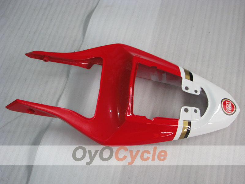 Kit de carenado por inyección para GSX R1000 03-04 - Rojo, Blanco - Lucky Strike #OYO87901843