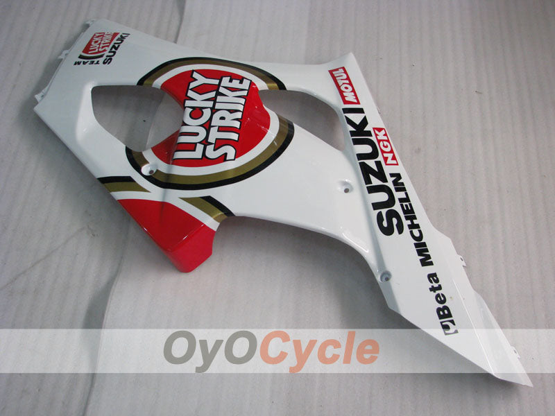 Kit de carenado por inyección para GSX R1000 03-04 - Rojo, Blanco - Lucky Strike #OYO87901843
