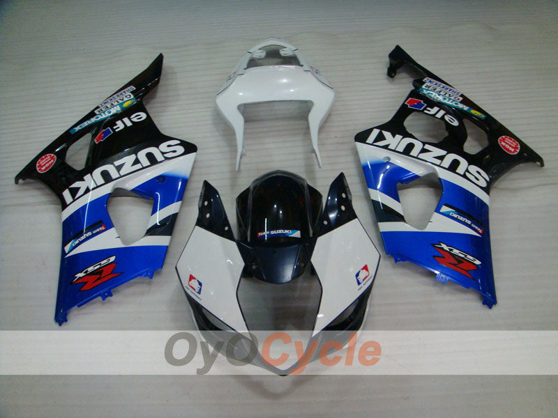 Carenado de inyección para GSX R1000 03-04 - Blanco, Negro - MOTOREX #OYO87901845