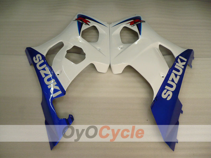 Kit de carenado por inyección para GSX R1000 03-04 - Azul, Blanco - Estilo de fábrica #OYO87901853