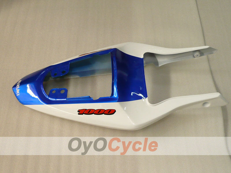 Kit de carenado por inyección para GSX R1000 03-04 - Azul, Blanco - Estilo de fábrica #OYO87901853