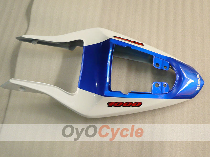 Kit de carenado por inyección para GSX R1000 03-04 - Azul, Blanco - Estilo de fábrica #OYO87901853