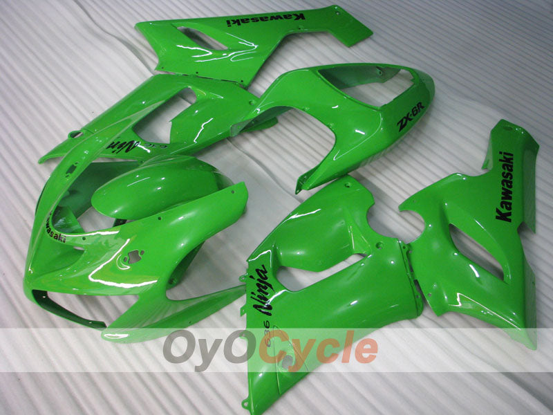 Carenado de inyección para NINJA ZX-6R 05-06 - Verde - Estilo de fábrica #OYO87901854