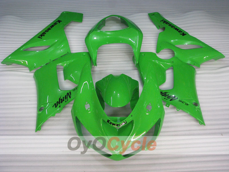 Carenado de inyección para NINJA ZX-6R 05-06 - Verde - Estilo de fábrica #OYO87901854