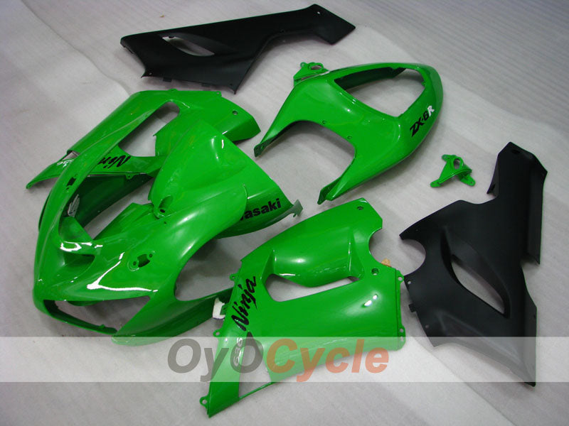 Kit de carenado por inyección para NINJA ZX-6R 05-06 - Verde, Negro - Estilo de fábrica #OYO87901855