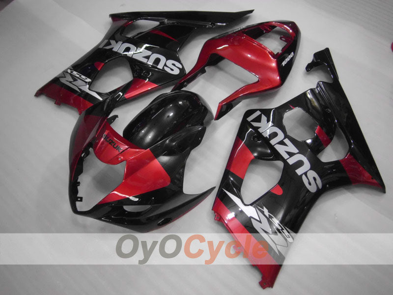 Carenado de inyección para GSX R1000 03-04 - Rojo, Negro - Estilo de fábrica #OYO87901861 Imagen secundaria del producto