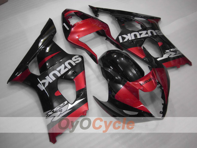 Carenado de inyección para GSX R1000 03-04 - Rojo, Negro - Estilo de fábrica #OYO87901861 Imagen principal del producto