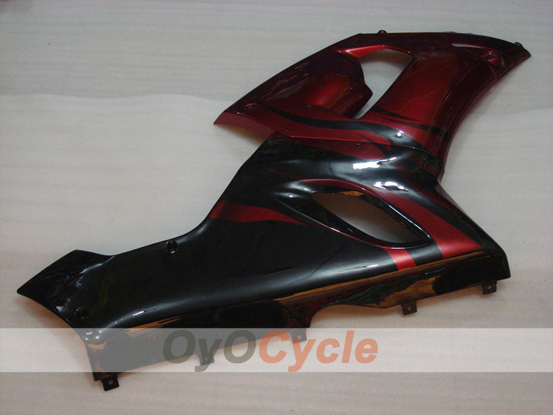Kit de carenado por inyección para NINJA ZX-6R 05-06 - Rojo, Negro - Llama #OYO87901867