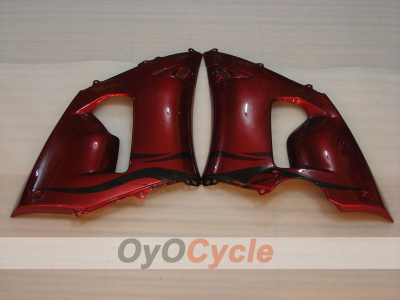 Kit de carenado por inyección para NINJA ZX-6R 05-06 - Rojo, Negro - Llama #OYO87901867