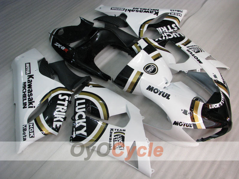 Kit de carenado por inyección para NINJA ZX-6R 05-06 - Blanco, Negro - Lucky Strike #OYO87901871 Imagen principal del producto