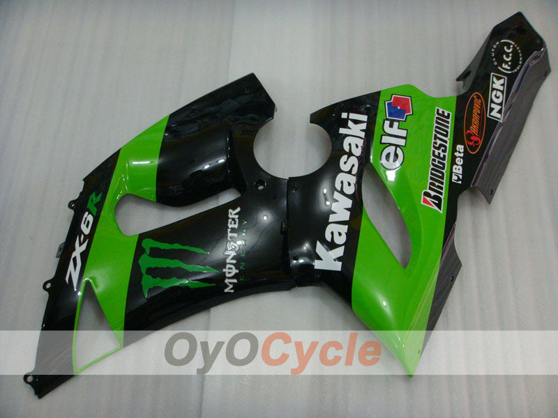 Carenado lateral izquierdo y derecho para Kawasaki 05-06 Ninja ZX-6R #OYO87913112 Imagen secundaria del producto