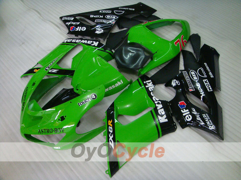 Kit de carenado por inyección para NINJA ZX-6R 05-06 - Verde, negro - Nakano #OYO87901889 Imagen secundaria del producto