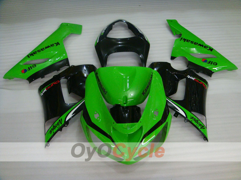 Kit de carenado por inyección para NINJA ZX-6R 05-06 - Verde, Negro - Nakano #OYO87901890 Imagen secundaria del producto