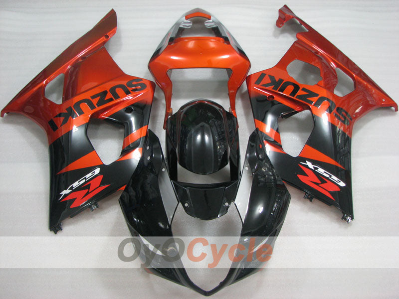 Kit de carenado por inyección para GSX R1000 03-04 - Naranja, Negro - Estilo de fábrica #OYO87901893